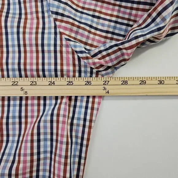 Peter Millar Men's Seaside Finish Long Sleeve‎ Shirt XL - Picture 6 of 9